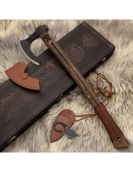 Othala Viking Bearded Ax Set Othala Viking Bearded Ax Set