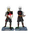 Miniature hospital knight with shield and mace (8 cm.)