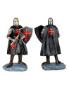 Miniature hospital knight with shield and ax (12 cm.)