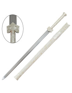 Traditional Chinese sword from the Han dynasty, white...