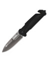 Black titanium plated AH-64 rescue knife