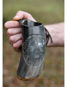 Viking Valknut horn jug num.2 (550-850 ml.) 2