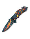 Abainox Skull on Flames Rescue Knife (21.50 cm.)