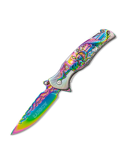 Albainox bicolor Rainbow pocket knife...