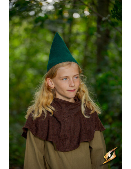 Fantasy Gnome hat, green wool