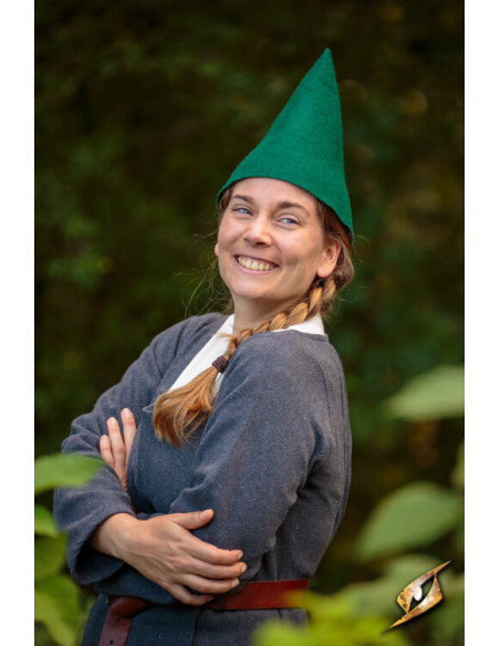 Fantasy Gnome hat, green wool