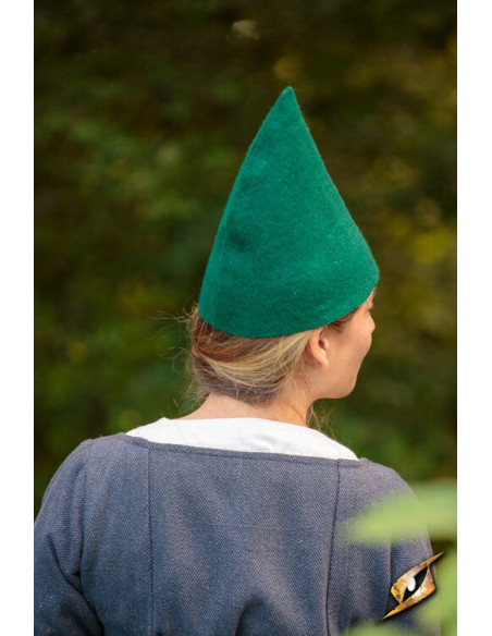 Fantasy Gnome hat, green wool