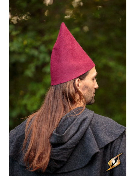 Fantasy Gnome hat, red wool