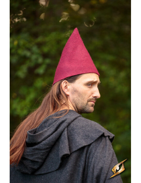 Fantasy Gnome hat, red wool