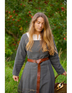 Viking Age Scandinavian Dress, Estrid model (light grey) 2