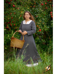 Viking Age Scandinavian Dress, Estrid model (light grey)