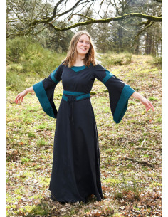 Bliaut Konstanze Medieval Dress, dark blue