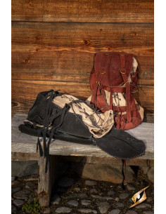 Medieval Adventurer's backpack, suede 2