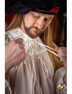 Medieval shirt Crinkle model, white 2