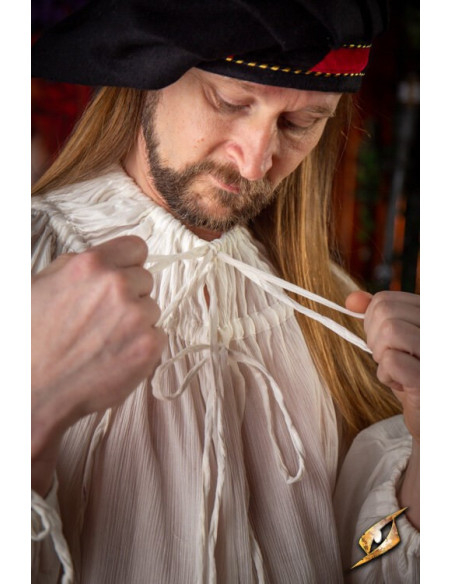 Medieval shirt Crinkle model, white