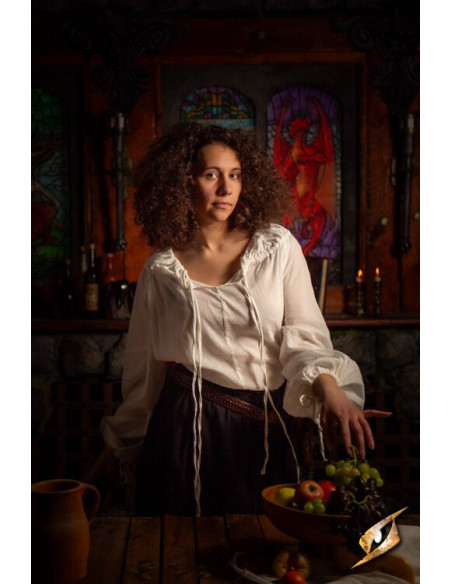 Medieval shirt Crinkle model, white