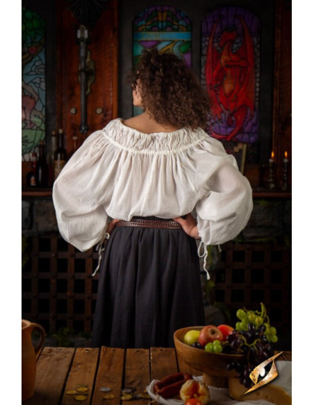 Medieval shirt Crinkle model, white