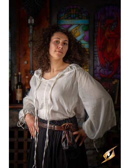 Medieval shirt Crinkle model, white