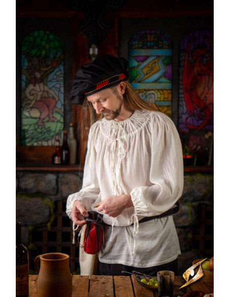 Medieval shirt Crinkle model, white