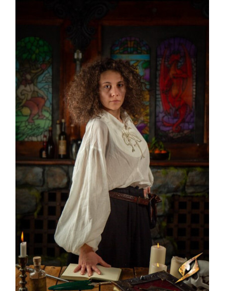 Crinkle fencing t-shirt, white