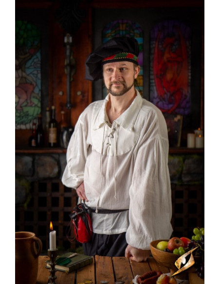 Crinkle fencing t-shirt, white