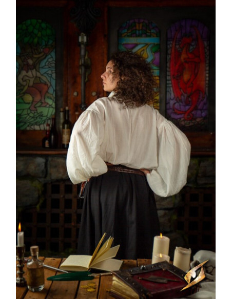 Crinkle fencing t-shirt, white