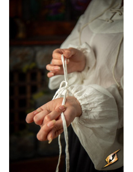 Crinkle fencing t-shirt, white