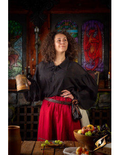 Crinkle fencing t-shirt, black 2