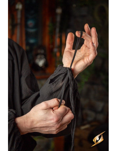 Crinkle fencing t-shirt, black