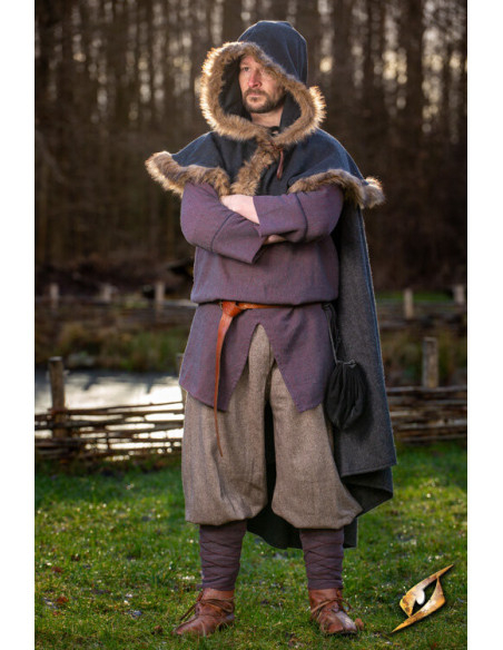 Viking wool pants Ull Rus model, brown