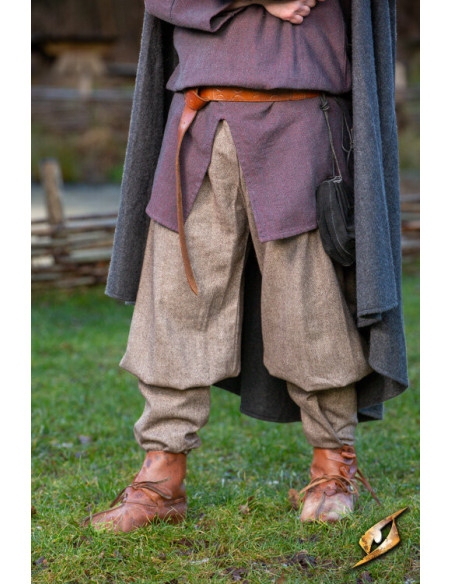 Viking wool pants Ull Rus model, brown