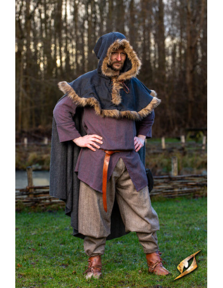 Viking wool pants Ull Rus model, brown