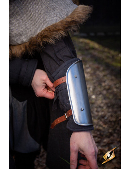 Medieval padded bracelets, black