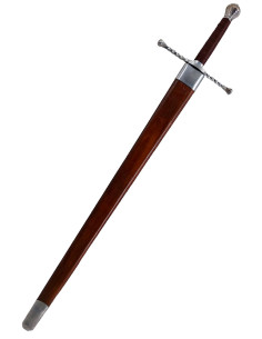 Bastard medieval sword with scabbard - Refurbished.