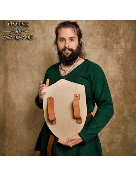 Medieval wooden shield, customizable