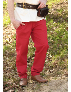 Basic medieval pants Hagen model, red