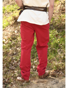 Basic medieval pants Hagen model, red 2