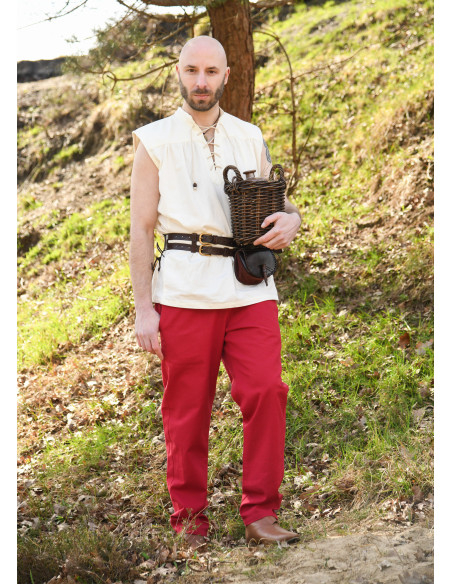 Basic medieval pants Hagen model, red