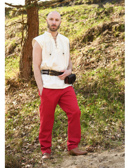 Basic medieval pants Hagen model, red
