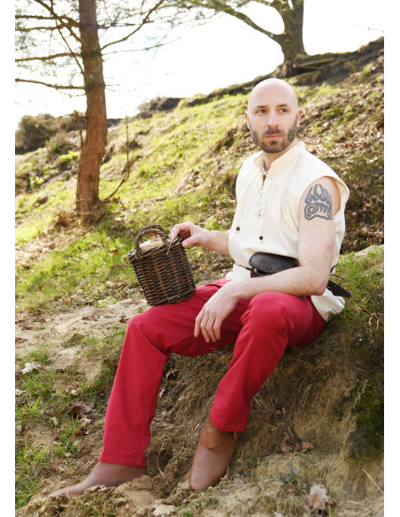 Basic medieval pants Hagen model, red
