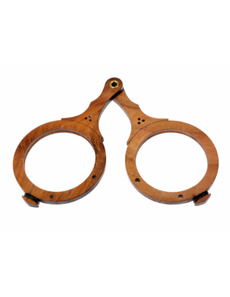 Medieval wooden glasses frame,...