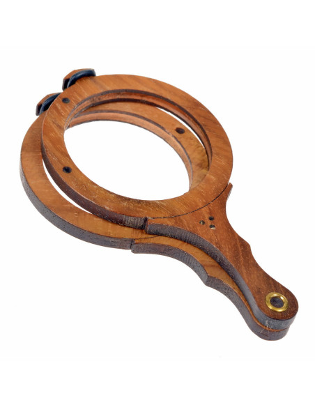 Medieval wooden glasses frame,...