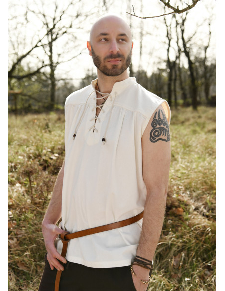Medieval sleeveless shirt model...