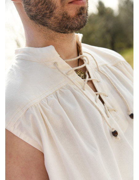 Medieval sleeveless shirt model...