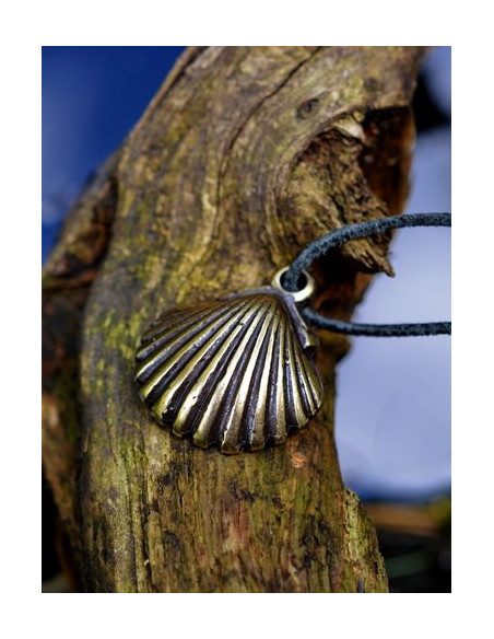 Medieval pilgrim shell pendant of...