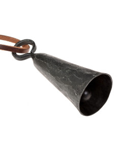 Medieval bell forged in iron, 10th century (13x4.5 cm.) 2