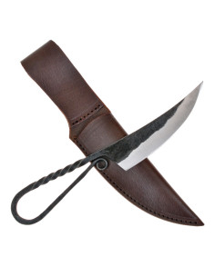 Large Viking knife with sheath (22.5x3 cm.)