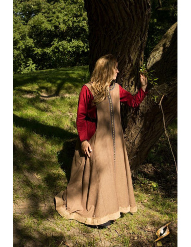 Sleeveless wool Celtic dress Medieval Shop