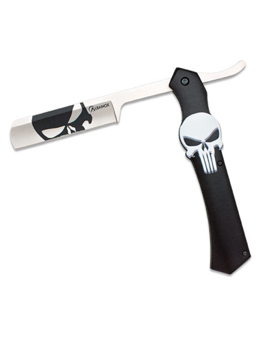 Albainox brand Barber knife Skull model (33.8 cm.)