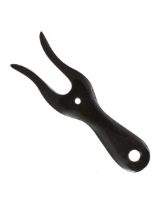 Medieval lamp made of buffalo horn horn